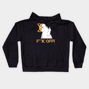 Cat Middle Finger Kids Hoodie